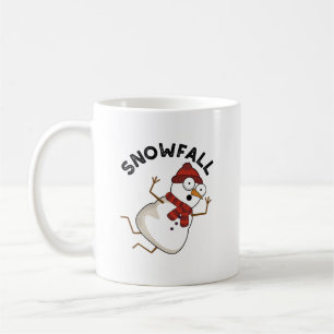 Snowfall Funny Snö Pun Kaffemugg