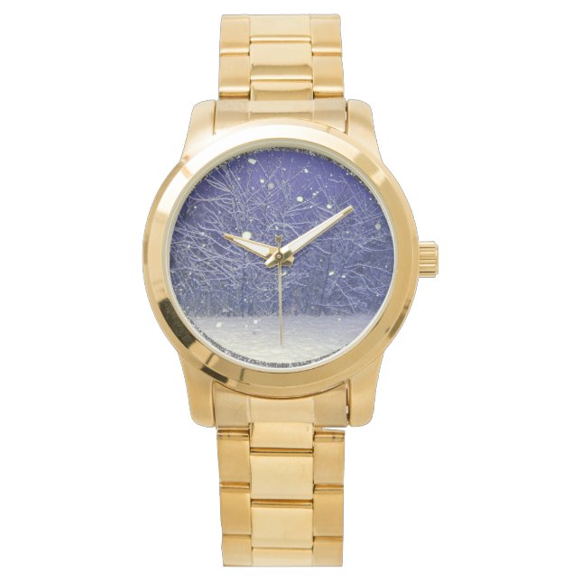 Snowfall i Winter eWatch Watch Armbandsur (Framsida)