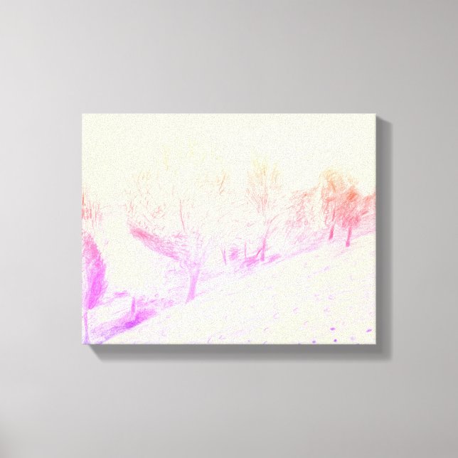 Snowfall-Kanvastryck Canvastryck (Framsida)