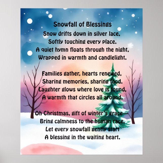 Snowfall of Blessings Poster (Framsidan)
