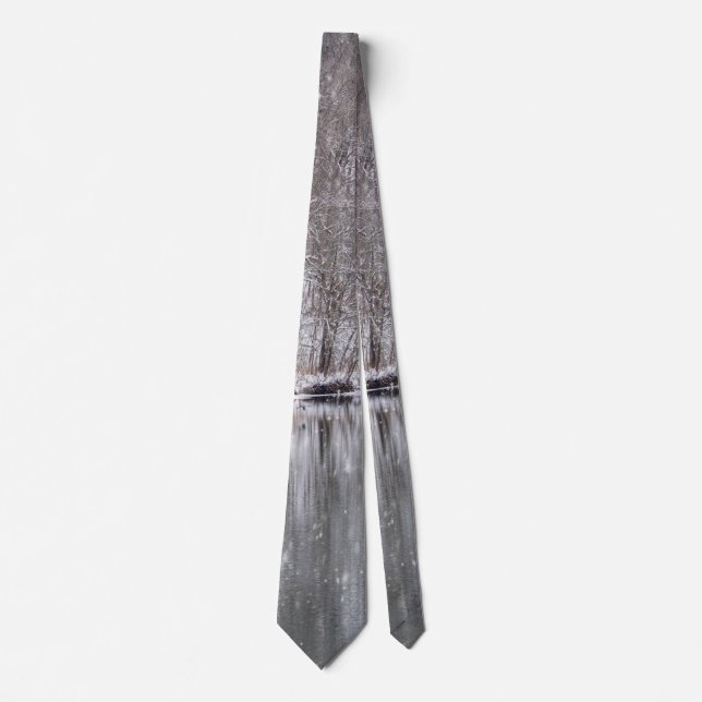 Snowfall over Finley River Neck Tie Slips (Framsida)