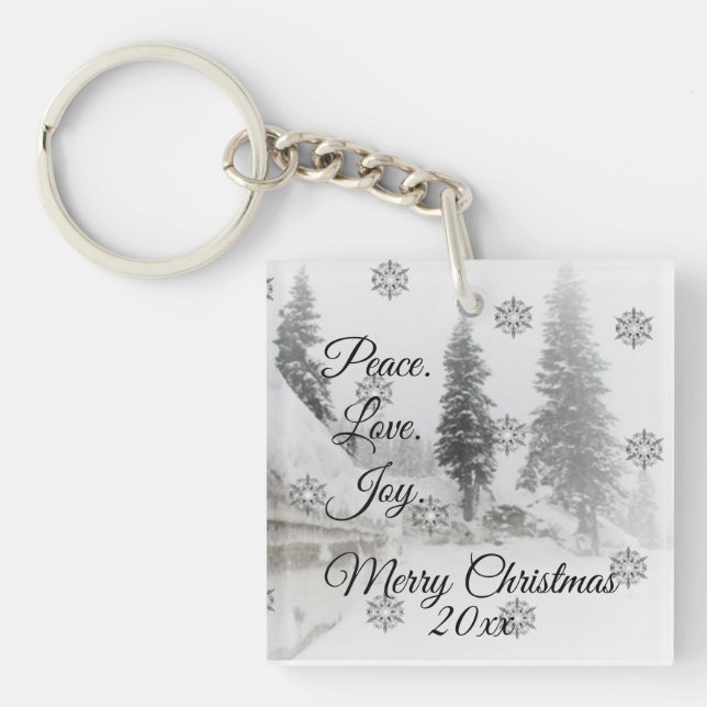 Snowfall Snöflingor, svart, vit skiss (Framsidan)