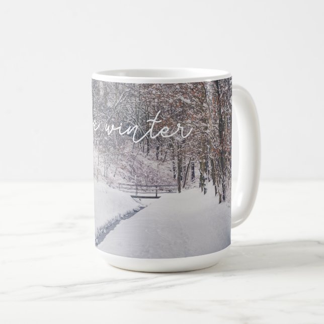 Snowfall vid parken kaffemugg (Framsida höger)