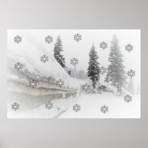 Snowfall-vinterjulklackor Poster