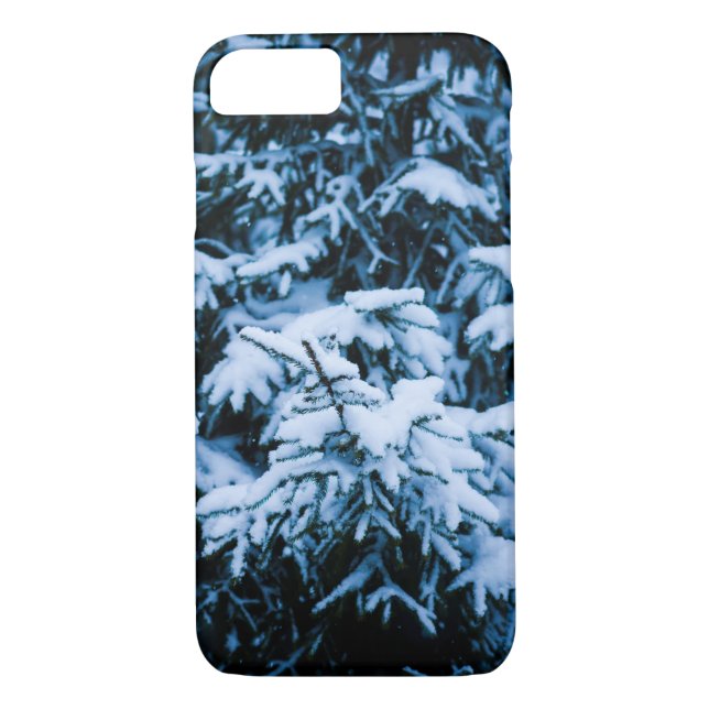Snowfall Winter Julgran Case-Mate iPhone Skal (Baksida)
