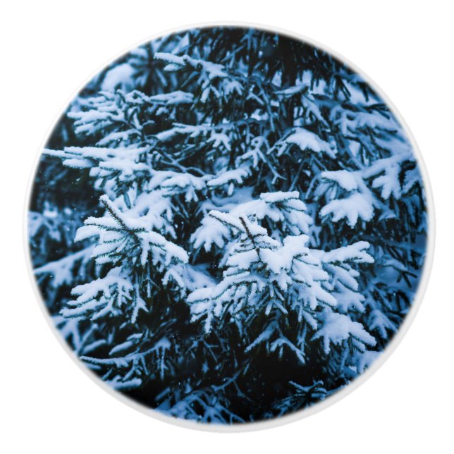 Snowfall Winter Julgran Knopp (Framsidan)