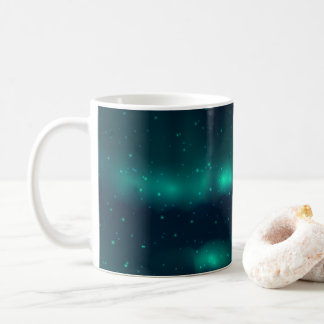 Snowfalls Aurora Borealis - Norra Ljus Artwork Kaffemugg