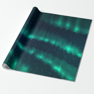 Snowfalls Aurora Borealis - Norra Ljus Artwork Presentpapper