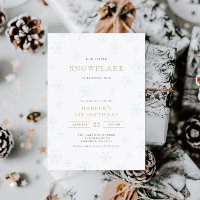 Snowflake 1:a födelsedag Kön Neutral