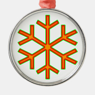 snowflake #1 julgransprydnad metall