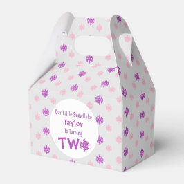 Snowflake 2:a födelsedag presentaskar