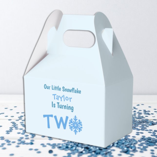 Snowflake 2:a födelsedag presentaskar (Skapare uppladdad)