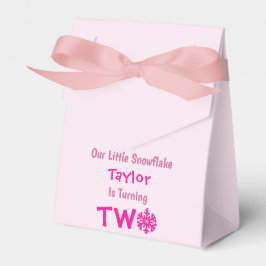 Snowflake 2:a födelsedag presentaskar