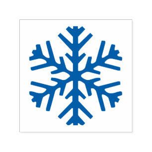 Snowflake 3 av 6 självfärgande stämpel