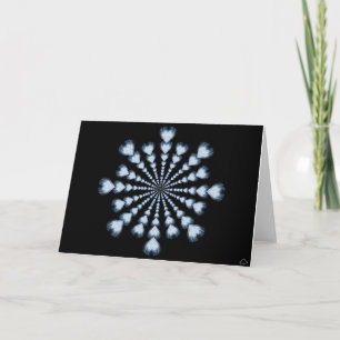 Snowflake 4 för 0101 påfågel, noterar kortet helgkort