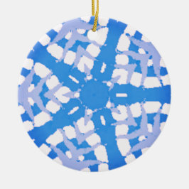 SNOWFLAKE ABSTRAKT JULGRANSPRYDNAD KERAMIK