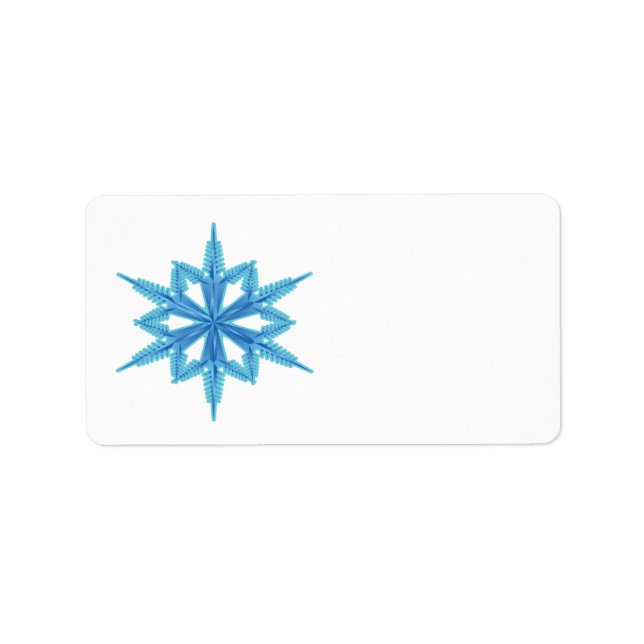 Snowflake Adressetikett (Framsidan)