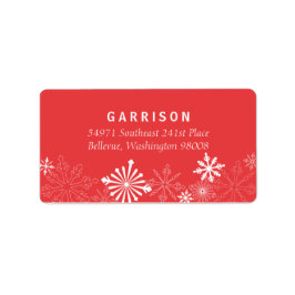 Snowflake-adressetikett Adressetikett