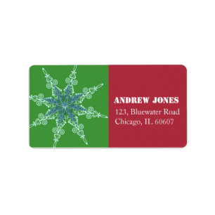 Snowflake - adressetiketter