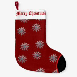 Snowflake ai art liten julstrumpa