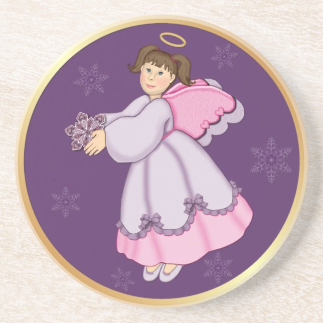 Snowflake Angel Underlägg Sandsten (Framsidan)