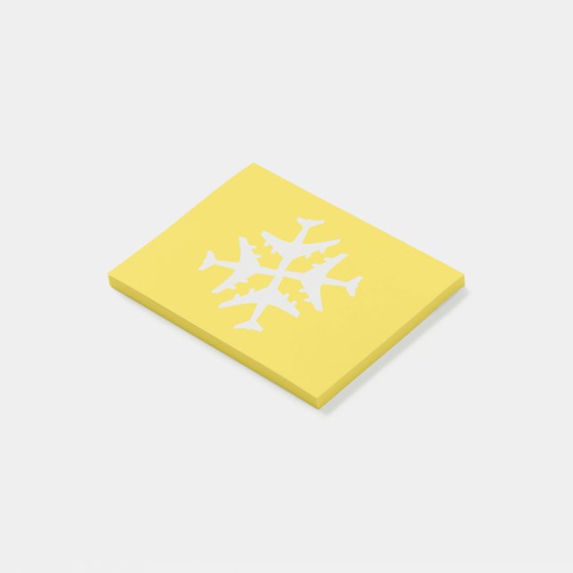 Snowflake-anteckningar Post-it Block (Vinklad)
