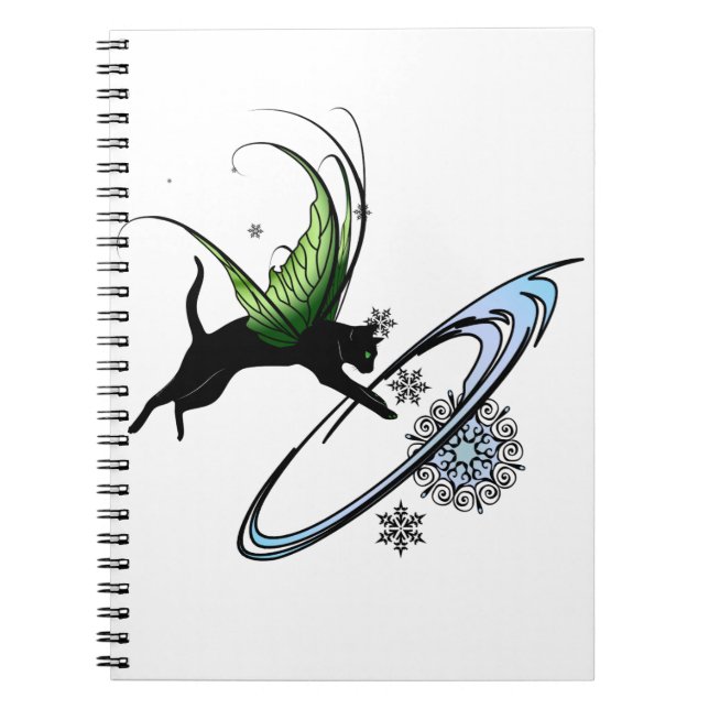 Snowflake Anteckningsbok Med Spiral (Framsidan)