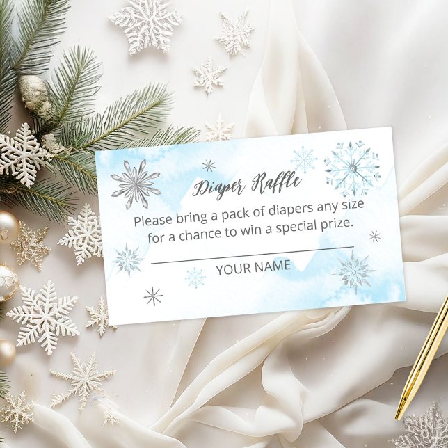 Snowflake är på väg att dyka upp i babyskor Raffle Tilläggskort (Skapare uppladdad)