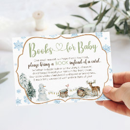 Snowflake Baby Shower Tilläggskort