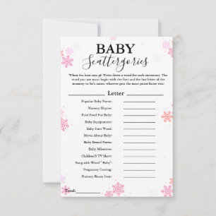 Snowflake baby-skåp, babyduschspel