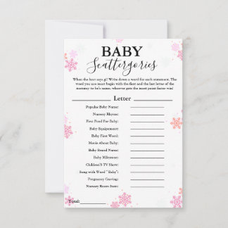 Snowflake baby-skåp, babyduschspel