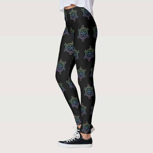 Snowflake-baljning Leggings (Vänster)