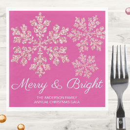 Snowflake Berry Bling Minimal jul Party Pappersservett
