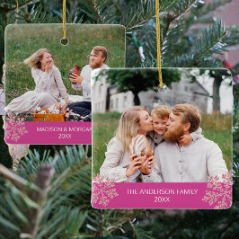 Snowflake Berry Bling Trendig 2 - jul Julgransprydnad Keramik