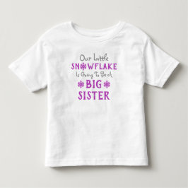 Snowflake Big Sister Småbarn T-shirt
