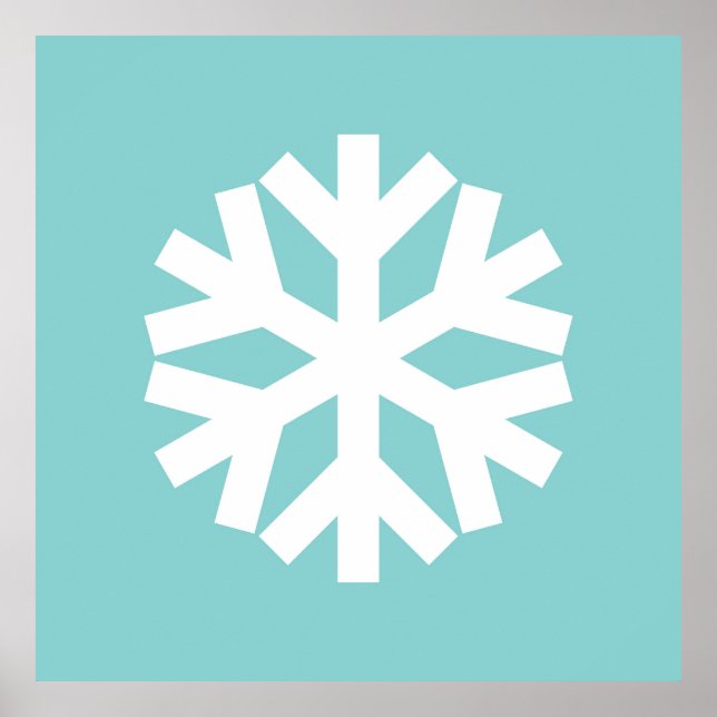 Snowflake blue poster (Framsidan)