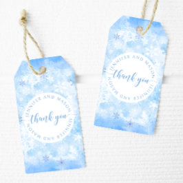 Snowflake bröllop bride groom monogram presentetikett