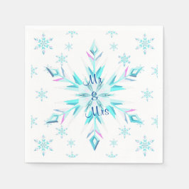 Snowflake Bröllop Napkins Pappersservett