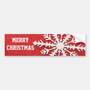Snowflake Bumper Sticker Bildekal
