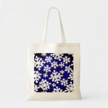 Snowflake Canvas Tote