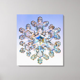 Snowflake Canvastryck