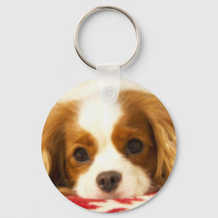 Snowflake Cavalier Kung Charles Spain Nyckelring