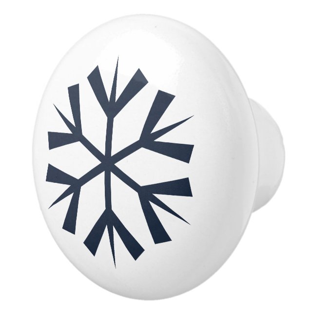 Snowflake Ceramic Dragknopp Knopp (Höger)