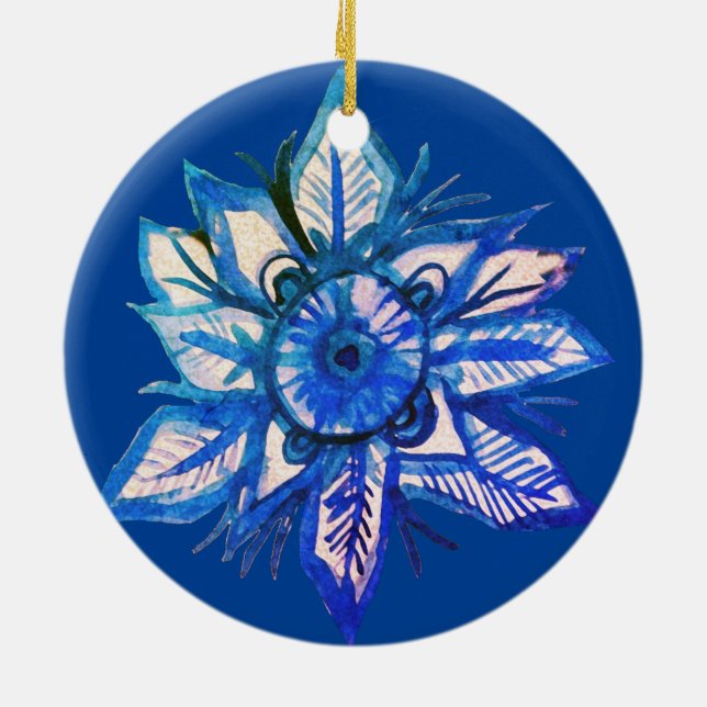 Snowflake Ceramic Ornament (Baksidan)