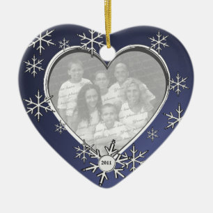 Snowflake Charm Ram Julgransprydnad Keramik