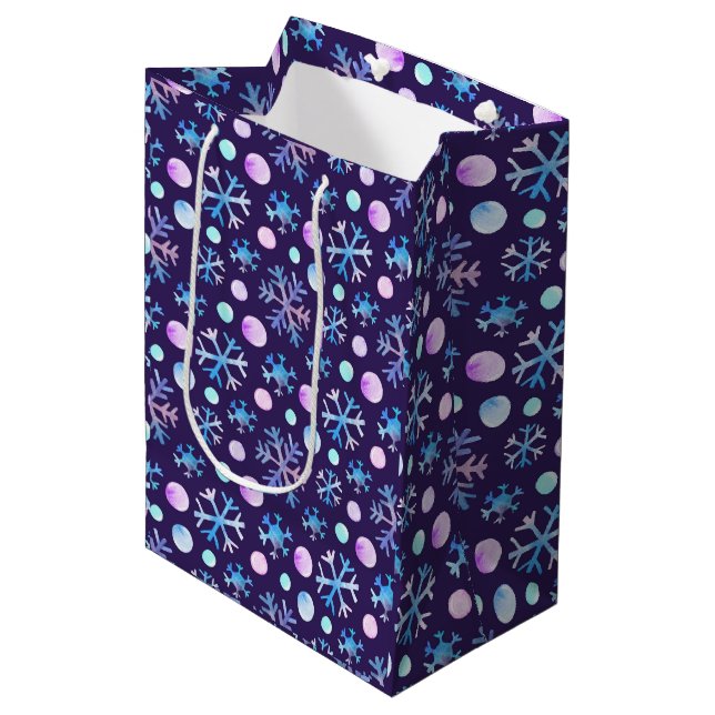Snowflake Christmas Gift Bag (Framsidan Vinklad)