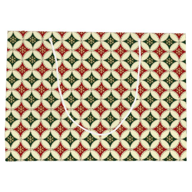 Snowflake Circles-2-GIFT BAG L (Baksidan)