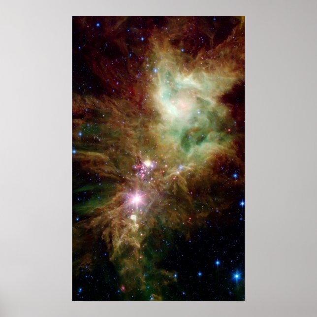 Snowflake Cluster & Cone Nebula Poster (Framsidan)