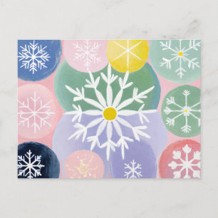 Snowflake Constellations Helg Vykort