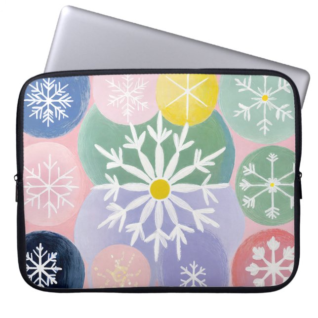 Snowflake Constellations Laptop Fodral (Framsidan)